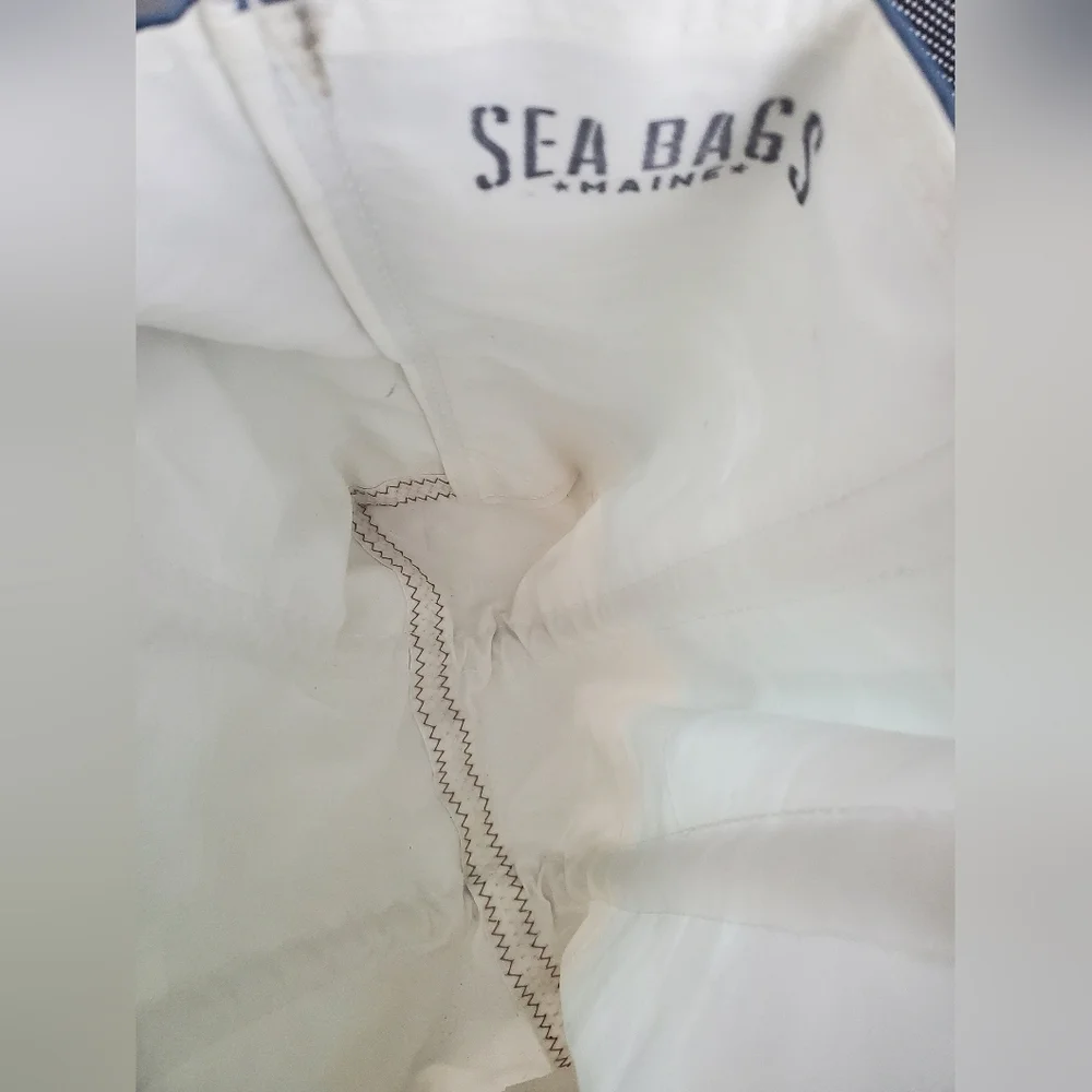 Sea Bags Maine Blue and Green Tote - Picture 2 of 4